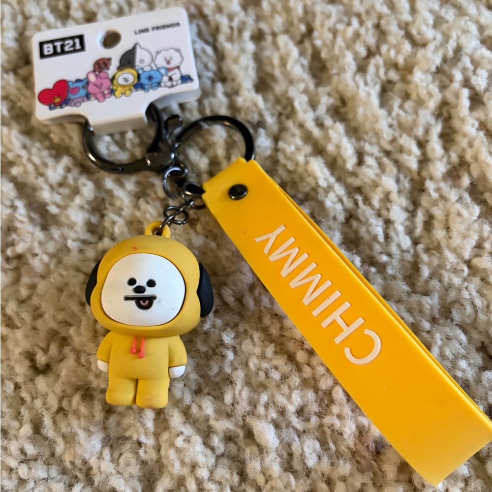 BT21 CHIMMY Yellow Plush Keychain